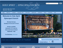 Tablet Screenshot of holyspiritmissoula.org